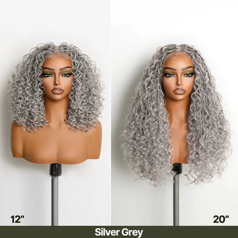 13x6 HD Pre-Cut Lace Wig | Glueless Wear & Go Boho Braids Water Wave